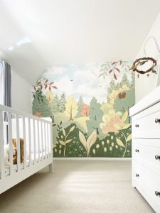 Gentle Woodland Nursery Mural