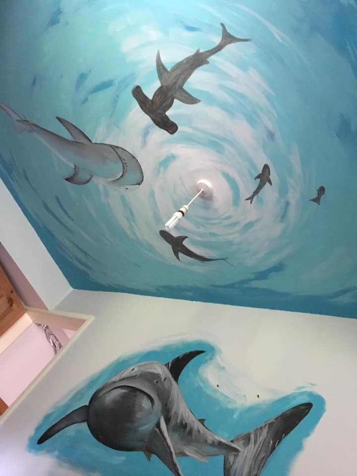 sharks on the ceiling